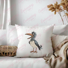 Cartoon Bird With Long Beak Embroidery Design