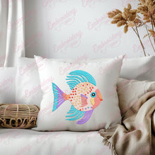 Cute Fish Applique Machine Embroidery Design