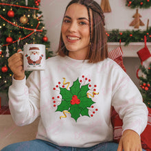 Christmas Holly With Red Berries Embroidery Design