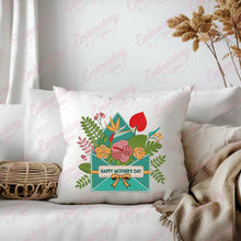 Floral Happy Mother's Day Embroidery Design