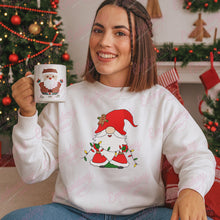 Christmas Lights Gnome Embroidery Design