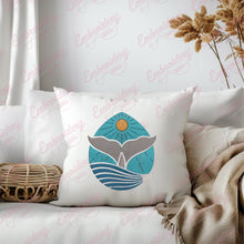 Whale Tail Embroidery Design