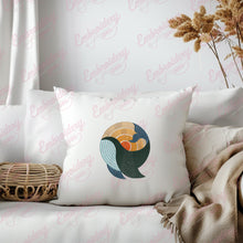 Whale Sunset Embroidery Design