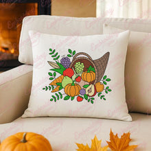 Horn Of Plenty Thanksgiving Embroidery Design