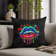 Colorful Lips Embroidery Design