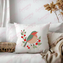 Winter Bird Machine Embroidery Design