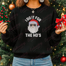 I Do It For The Ho's Christmas Santa Embroidery Design