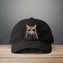Cat With Sunglasses Embroidery Design