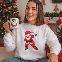 Dabbing Santa Embroidery Design