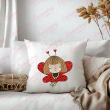 Ladybug Girl Embroidery Design