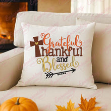 Grateful Thankful And Blessed Embroidery Design