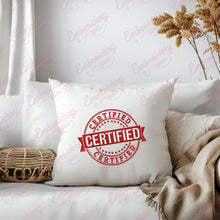 Certified Typography Machine Embroidery Design