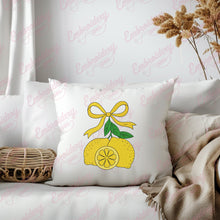 Lemon Bow Embroidery Design