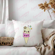 Funny Ice Cream Embroidery Design