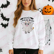 Cute Ghost Cow Halloween Embroidery Design