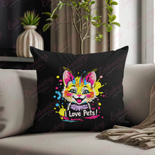 I Love Pets Cat Embroidery Design