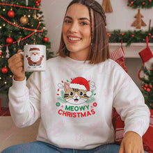 Meowy Christmas Cat Embroidery Design