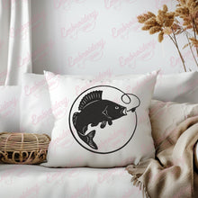 Fishing Embroidery Design