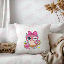 Owl With Glasses Embroidery Design
