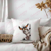 Funny Peeking Donkey Embroidery Design