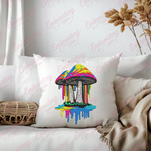 Colorful Mashroom Embroidery Design