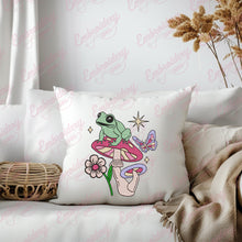 Spring Frog Embroidery Design