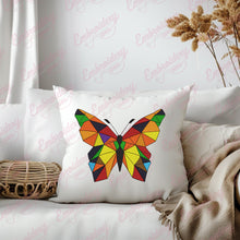 Geometric Butterfly Embroidery Design
