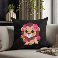 Floral Lion Embroidery Design