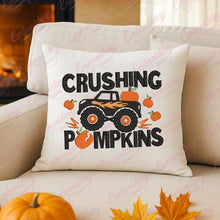 Crushing Pumpkins Thanksgiving Embroidery Design