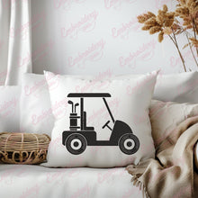 Golf Cart Silhouette Embroidery Design