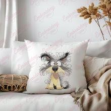 Crazy Dog Clipart Embroidery Design