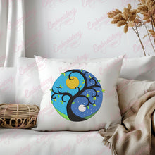Day Night Yin Yang Embroidery Design