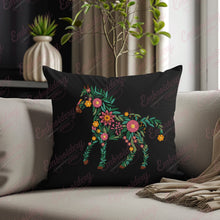 Floral Horse Embroidery Design