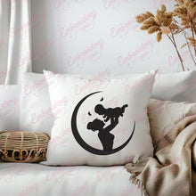 Mom and Child Embroidery Design