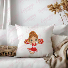 Cute Cheerleader Embroidery Design