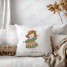Cute Little Girl Machine Embroidery Design