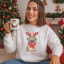 Christmas Pug Parade Embroidery Design