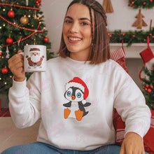 Baby Penguin In Santa Hat Embroidery Design