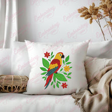Colorful Parrot Embroidery Design