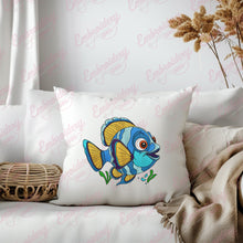 Cute Cartoon Sea Fish Embroidery Design