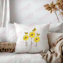 Faith Hope Love Sunflower Embroidery Design