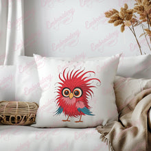 Funny Crazy Bird Embroidery Design Character Stitch