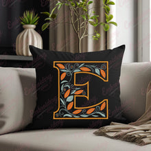 Floral Alphabet Letter E Embroidery Design