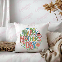 Floral Happy Mother's Day Embroidery Design