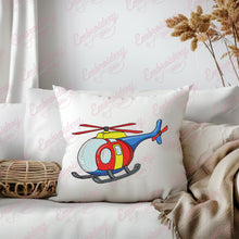 Colorful Helicopter Embroidery Design
