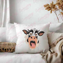 Funny Cow Head Embroidery Design