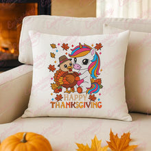Unicorn Hugs Turkey Happy Thanksgiving Embroidery Design
