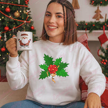 Christmas Holly Leaves Embroidery Design