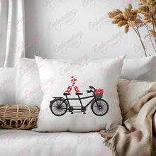 Tandem Bicycle Embroidery Design