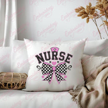 Nurse With Bow Embroidery Design